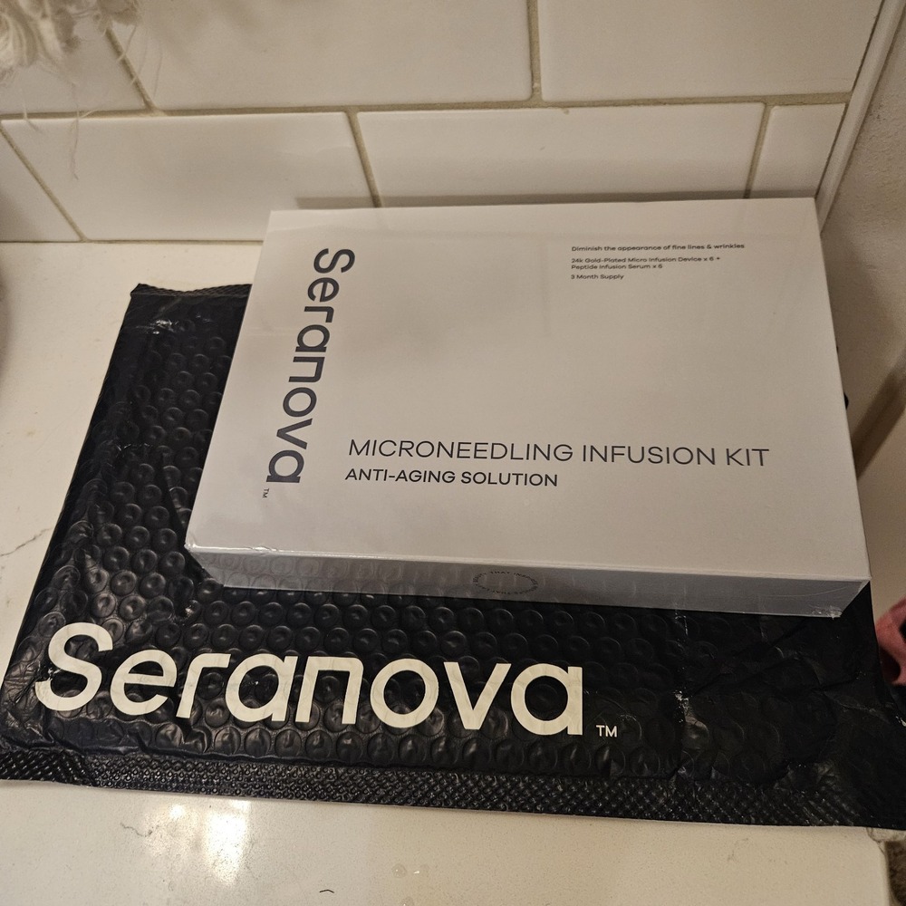 NEW Seranova Microneedling Infusion Kit Anti-Aging 3 Month Supply Sealed 04/2029